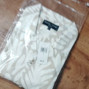 Paisley & Gray Cream Leaf-Print Button-Down Shirt